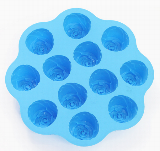 12 Holes Rose Silicone Cookies/Cake Mould