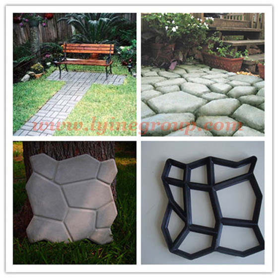 Popular Garden Path Plastic Pavement Mould DIY Pavement Tile Mould for Making a Pathway Pavement Pattern