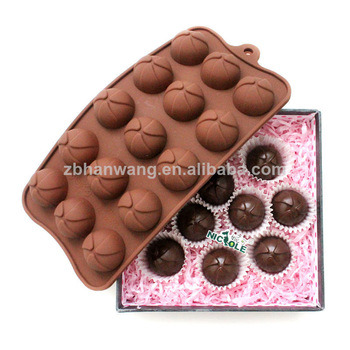 Rould Ball Shape Silicone Chocolate Mould Tray Nicole Chocolate Molds B0175