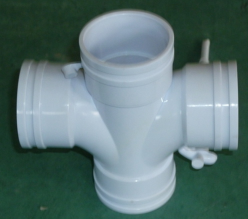 PVC Plane Cross Water Supply Fitting Mould