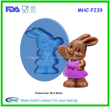Mhc Private Design Rabbit Shape Silicone Cake Decorating Mould for Bakery