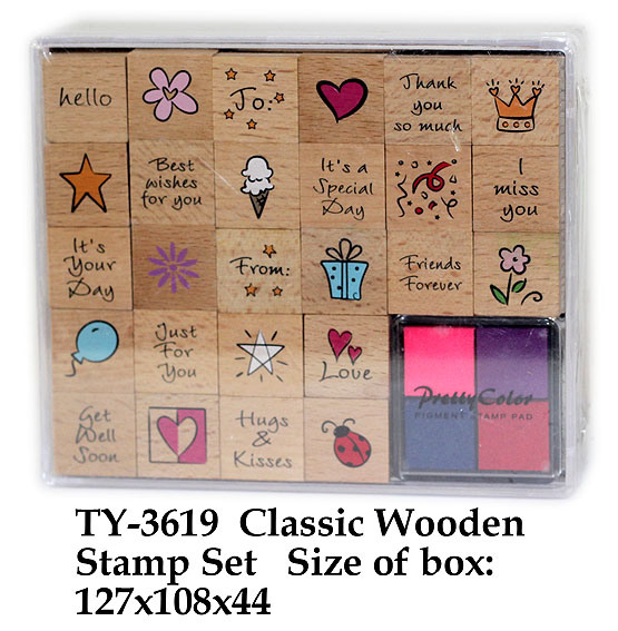 Funny Classic Wooden Stamp Toy