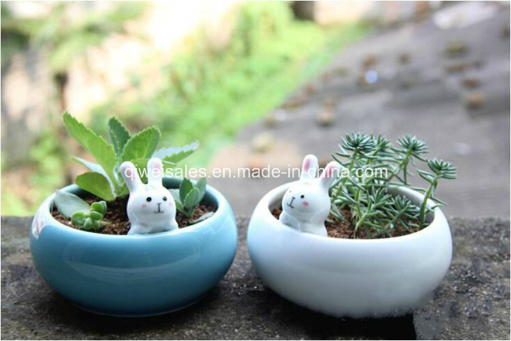 Jingdezhen Creative Shape Ceramic Flowerpot (QW-11111)