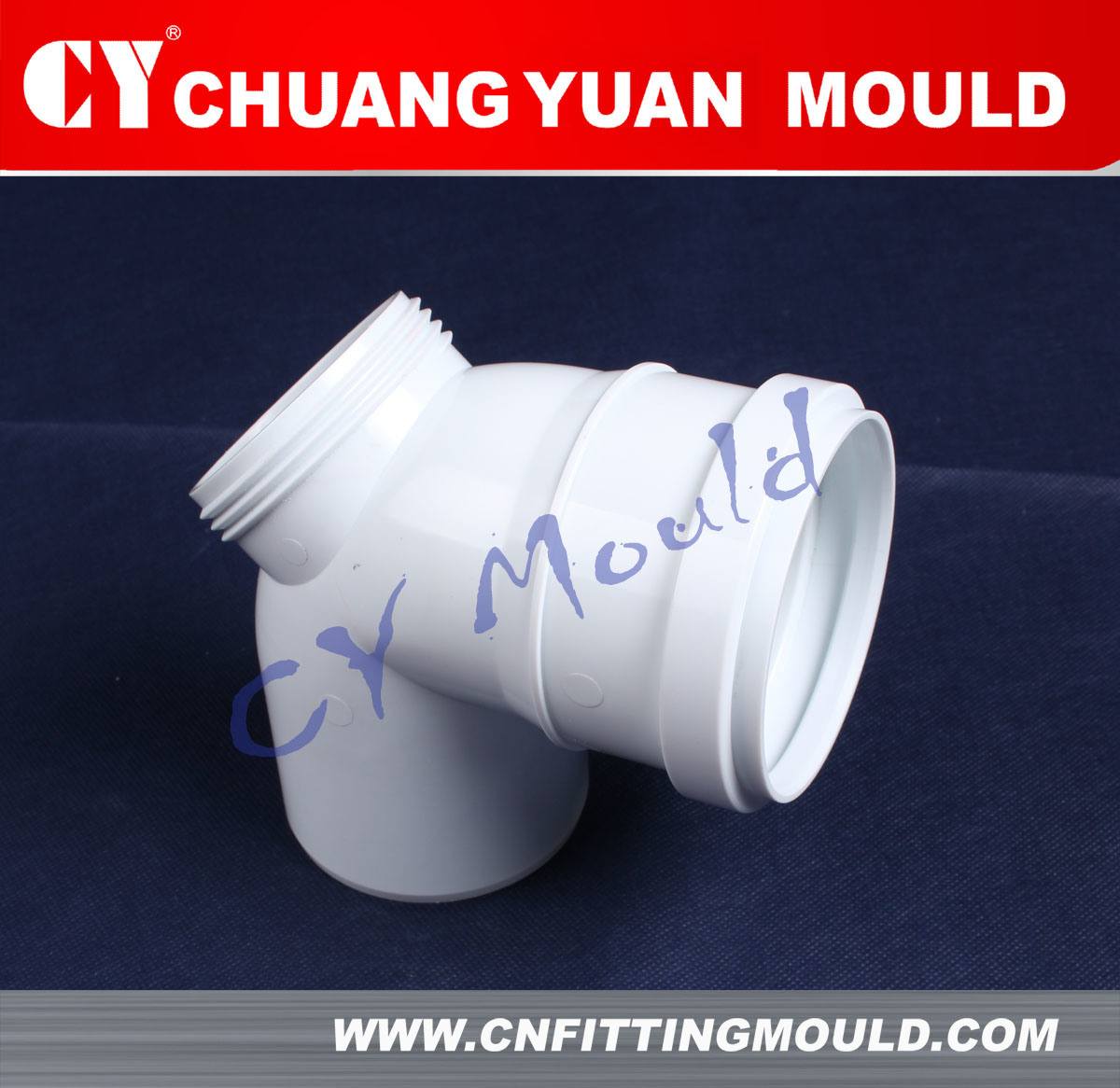 Plastic Elbow 90 Degree with Door Pipe Fitting Moulding