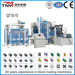 Qt10-15 Hydraulic Concrete Block Making Machine Brick Machine
