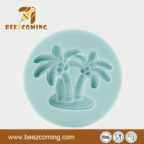 2013 Summer Hawaii Style Various Shapes--Coconut Palms Sweetie &Fondant Silicone Mould (FS-023)