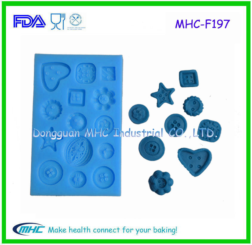 Different Shape Silicone Button Mold