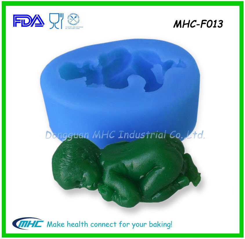 Best Seller Baby Shape Silicone Fondant Cake Mould for Decorating