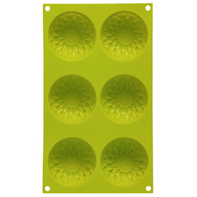 6 Cup Lime Sunflower Mould