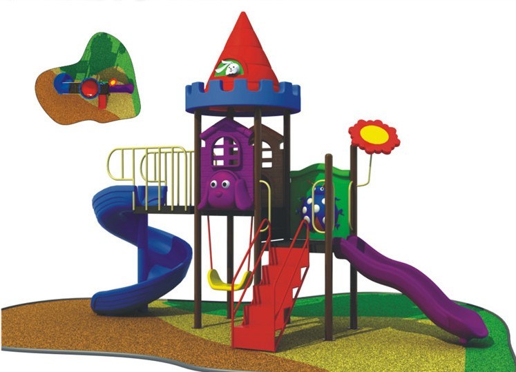 Outdoor Playground, Kids Plastic Playground, LLDPE Playground