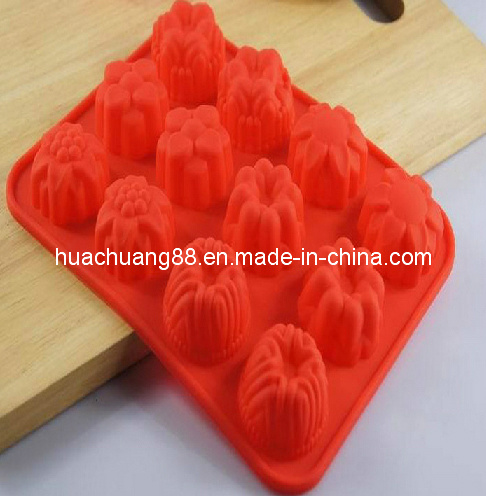 12 Flower and Plants Silicone Cake Mould