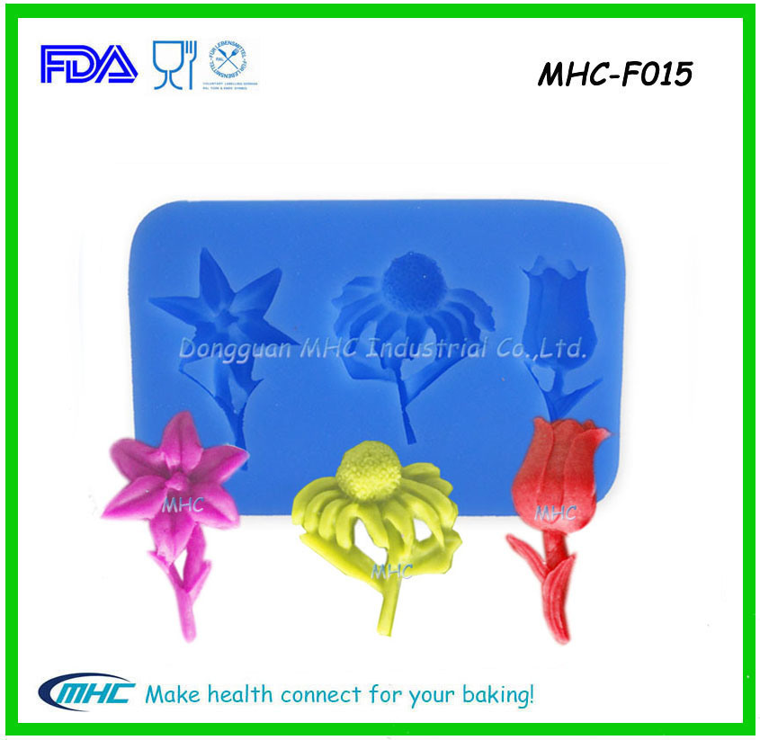 Gum Paste Silicone Flower Cake Molds
