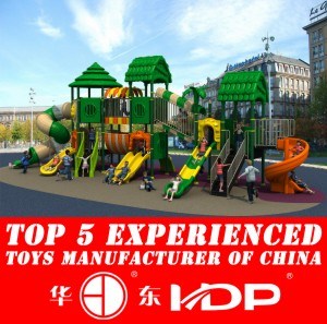 2015 Plastic Material and Outdoor Playground Type Kids Play Equipment Slides (HD15A-021A)