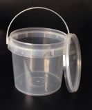 2litre Plastic Bucket, Transparent Bucket with Lid (MO-0910)