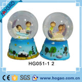 Resin Love Snow Globe with Lovers Inside