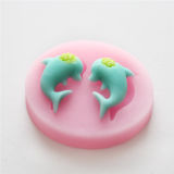 F0525 Sea Animal Dolphin Silicone Mold for Cake Decoration