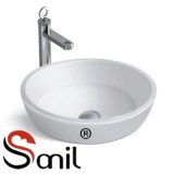 Big Size Round Porcelain Counter Top Sinks (S2012-536)