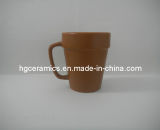 Flower Pot Ceramic Mug, 14oz Coffee Mug