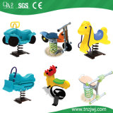 Plastic Rocking Baby Toy Exciting Children Spring Steel Rider