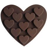 Nicole Hot Sale Heart Shape Silicone Chocolate Molds B0025
