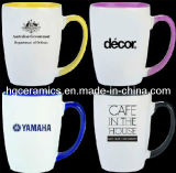 14oz Ceramic Mug, 14oz Color Handle Mug