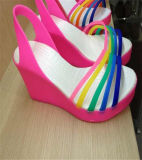 Injection Mould for Colorful Rainbow High-Heeled Sandal Shoe Mould