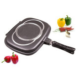 Die-Casting Aluminum Double Grill Pan (F-031)