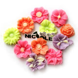 F0315 Different Flowers Handmade Soft Silicone Push Molds for Fondant Cake Decoration or Crafts