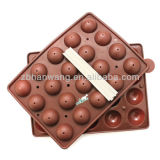 Silicone Rubber Chocolate Mould Cake Mould 20 Cavity Lollipop Moulds Silicone Mould Tray B0141