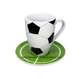 Promotional Mug Set Football with Saucer (CPBZ-4029)