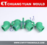 Injection 4 Cavity PPR 45 Degree Elbow Pipe Fitting Mould