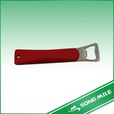 Red Silicone Stainless Steel Food Tongs for Beer Opener