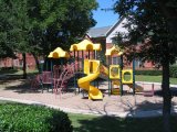Commercial Outdoor Playground Equipment With Tube Slide