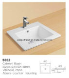 CE Approved Ceramic Porcelain Washbasin for Bathroom Cabinet