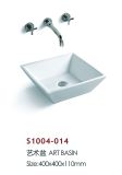 Cheap Price Porcelain White Hotel Art Wash Sinks (S1004-014)