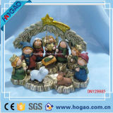 Cartoon Polyresin New Born Jesus Nativity Set