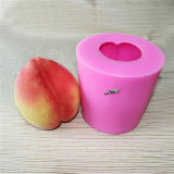 Large Size Silicon Candle Mold 100% Food Grade Silicone Birthday Candle Mould Peach Shape R1468