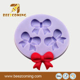 Kitchen Ware Purple Bowknot Silicone Round Chocolate Mould