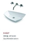 Top Sanitary Ware Irregular Bathroom Lavaboes (S1027)