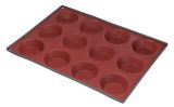 Two Color Silicone 12 Cup Bun Muffin Pan & Cake Mould &Bakeware FDA/LFGB (SY1907)