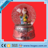 ~Santa Claus with One Kid & World Globe~Ceramic Christmas Decor Cute