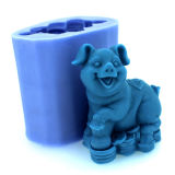 R1115 Pig Shape Candle Silicone Mold