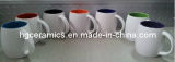 Barrel Shaped Mug, Inside Color Outside White Color Mug