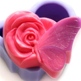 Nicole Betterfly Rose Handmade Silicone Toilet Soap Mold R0729