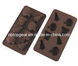Silicone Chocolate & Cookie Mould -- X'mas (TG9401)