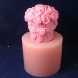 Roses Decorative Silicone Candle Mold for Wedding or Valentine's Day Lz0023