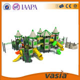 Newest Design Children Green Castle Outdoor Playground Naughty Castle