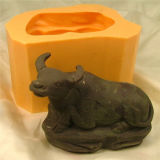 R0510 Year Animal Cattle Shape Silicone Candle Mould Craft Decoration Silicon Mold