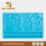 Kitchen Ware Silicone Blue Embossing Fondant Cake Mould