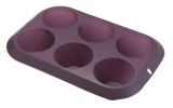 Silicone 6 Cup Deep Muffin Pan & Cake Mould &Bakeware FDA/LFGB (SY1315)